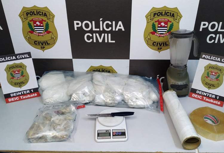 Policiais do DEIC apreendem mais de 10 kg de cocaína no bairro Estoril