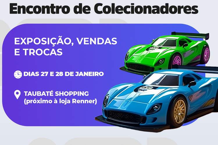 Shopping recebe 35ª edição do encontro de colecionadores de carros em miniatura 