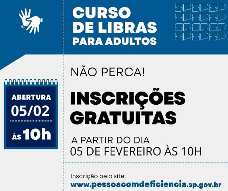 Governo de SP abre novas inscrições para curso online de Libras voltado a adultos 