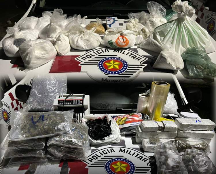 Polícia Militar apreende cerca de 34 kg de drogas e prende mulher no distrito de Moreira César