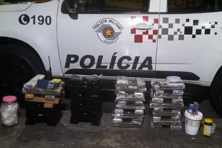 Polícia Militar faz prisão e apreende mais de 60 quilos de maconha no Parque Santa Clara