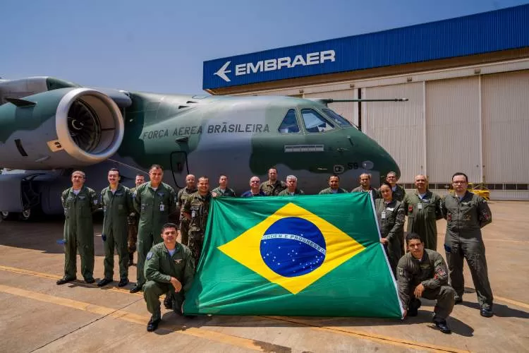 Força Aérea Brasileira recebe sétima aeronave C-390 Millennium produzida pela Embraer