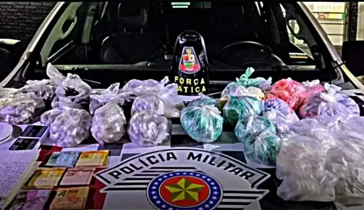 Homem é flagrado com mais de 3 mil porções de drogas no Vale Histórico