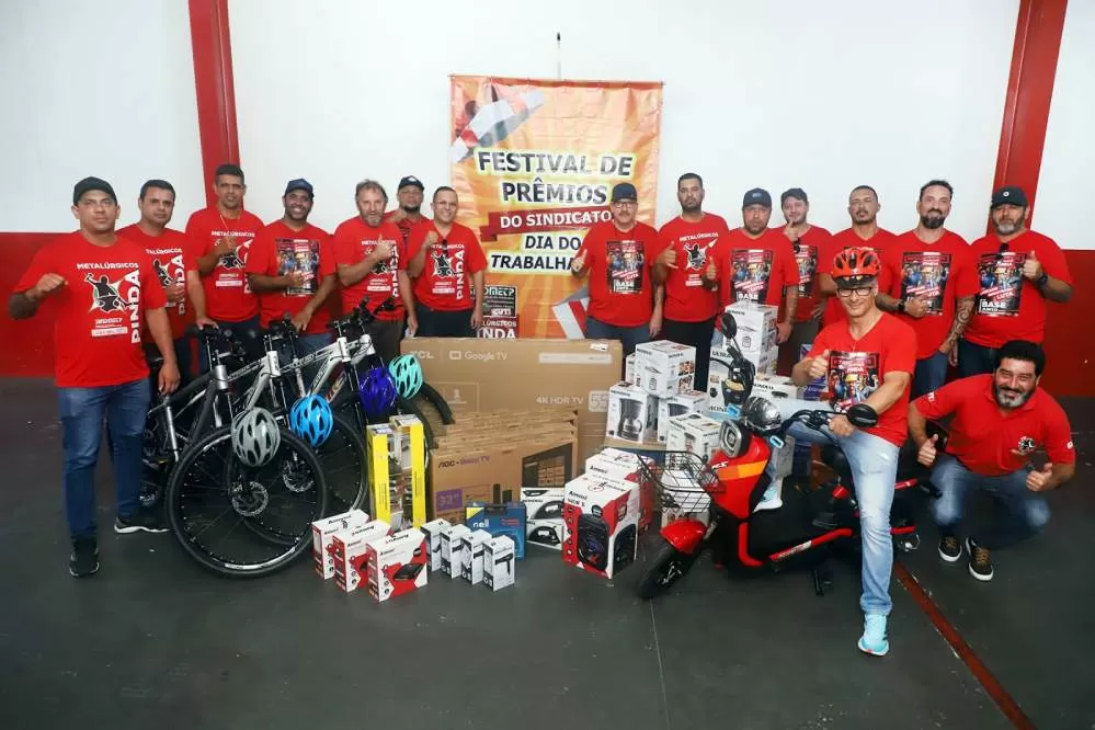 Dia do Trabalhador: Sindicato dos Metalúrgicos promove sorteio com mais de 50 prêmios 