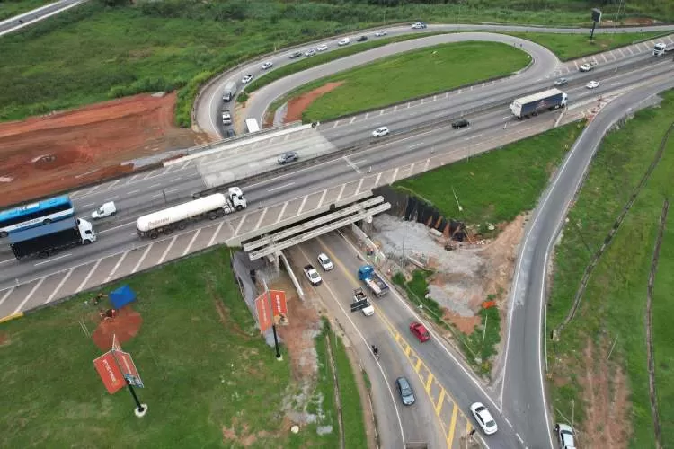 Via Dutra terá intervenções para obras na altura do km 158 da pista sentido São Paulo