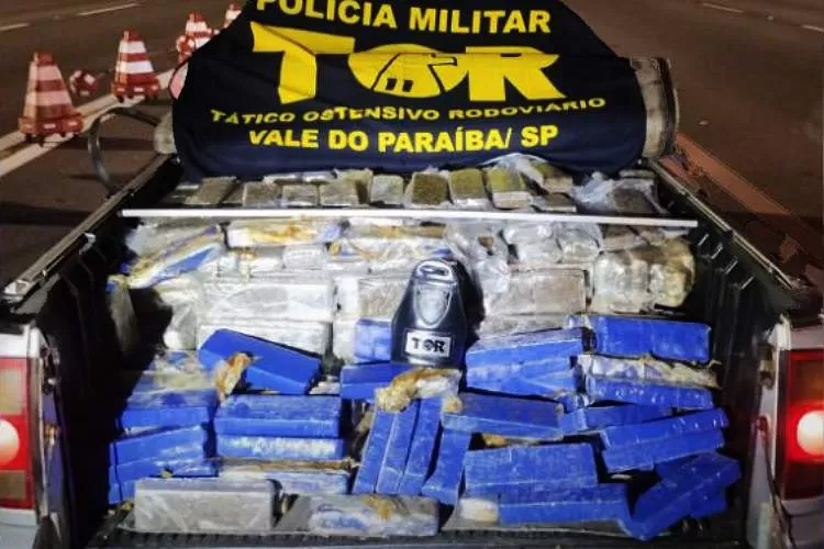 PRE apreende quase meia tonelada de maconha na rodovia Carvalho Pinto