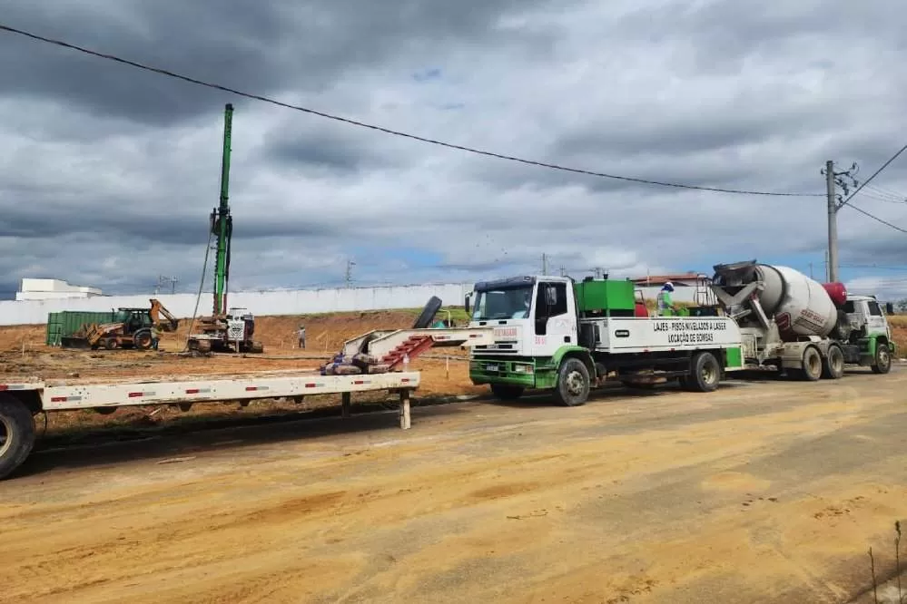 Prosseguem as obras para construção da sede do Corpo de Bombeiros de Tremembé 