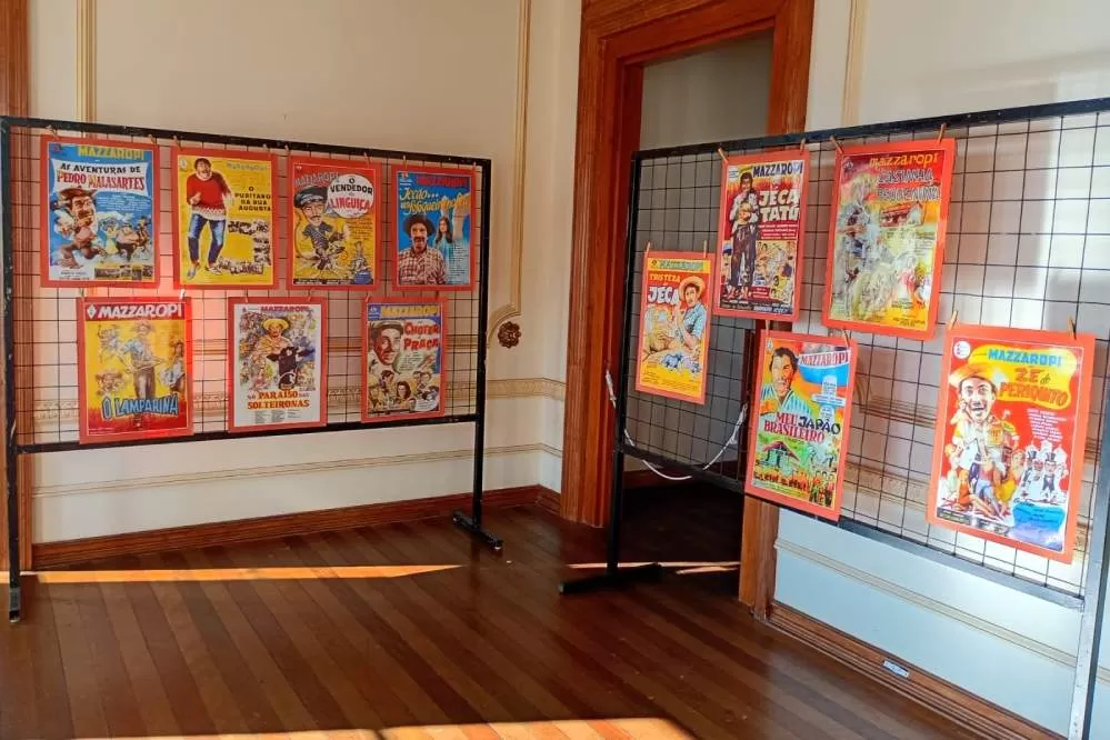 Obra de Mazzaropi está em exposição e sessões de cinema em Pindamonhangaba
