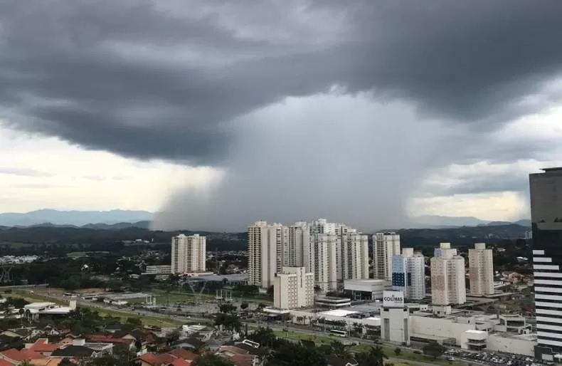 Nova frente fria se aproxima e cria condições para chuva neste final de semana